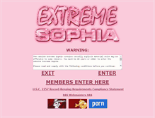 Tablet Screenshot of extremesophia.com